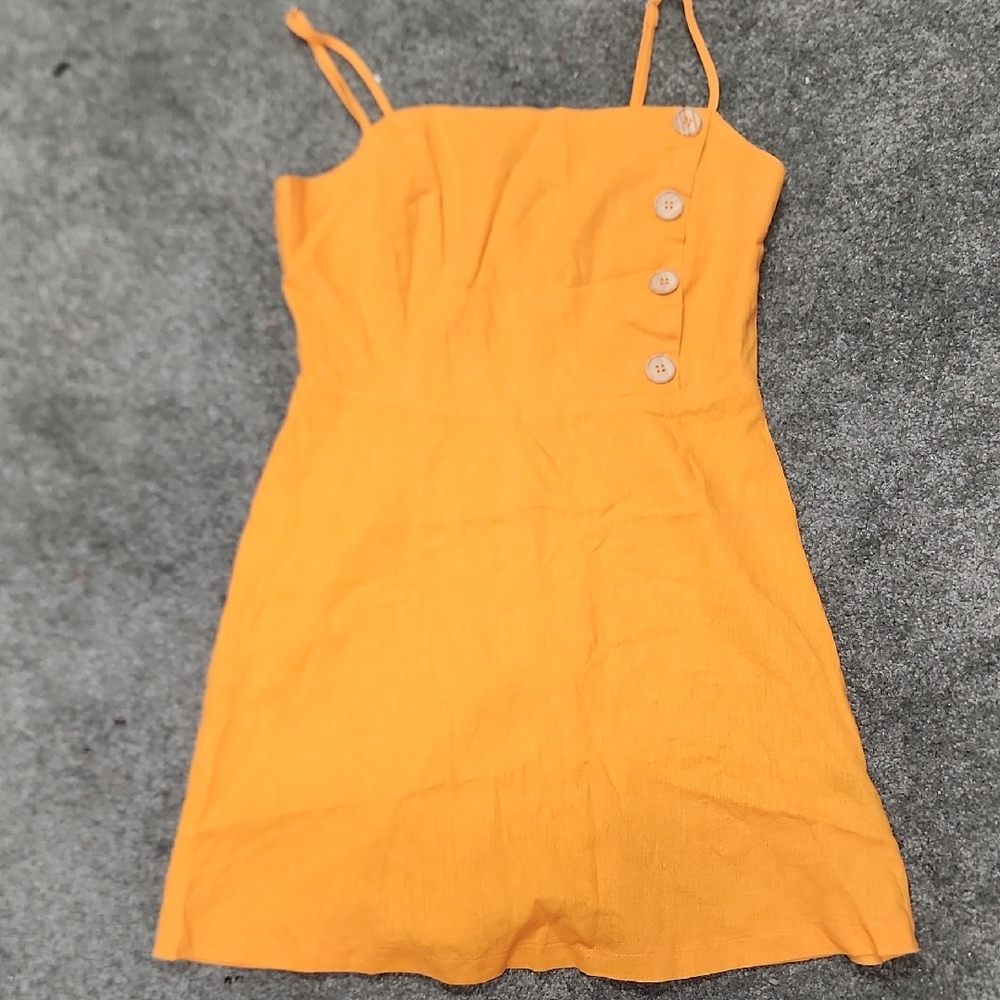 Vestique Vibrant Orange Mini Dress